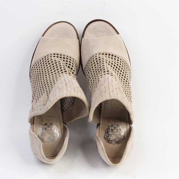 Vince Camuto Fritzey Leather Perforated Booties - Picture 5 of 11